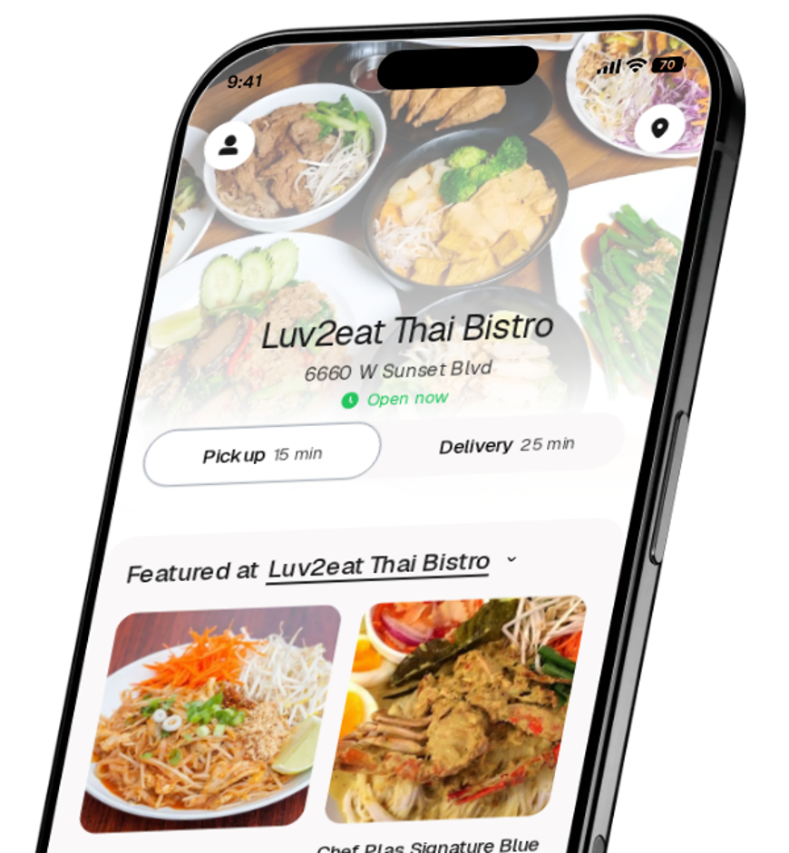 Luv2eat Thai Bistro app preview
