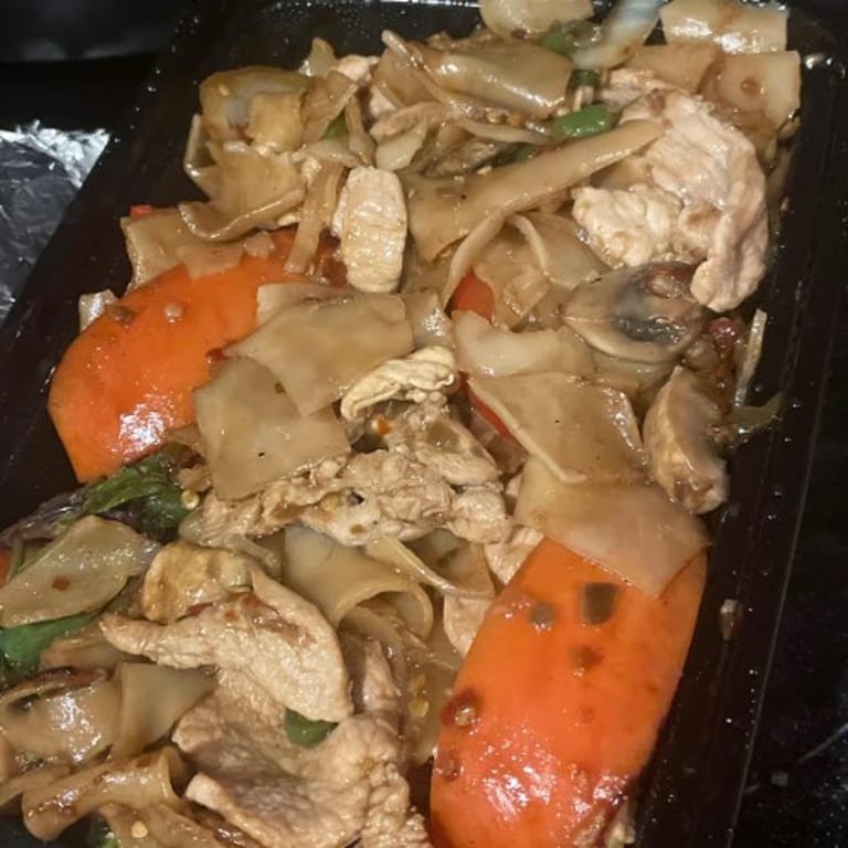 Delicious Drunken Noodles Await