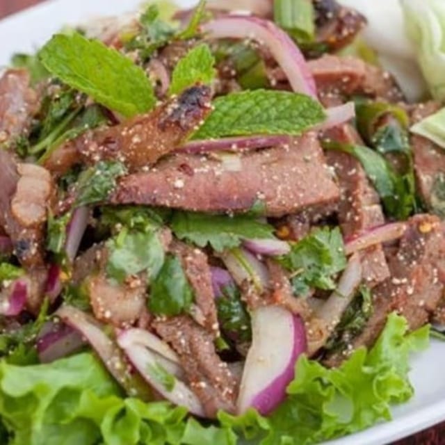 Grilled Beef Nam Tok (น้ำตกเนื้อ).
