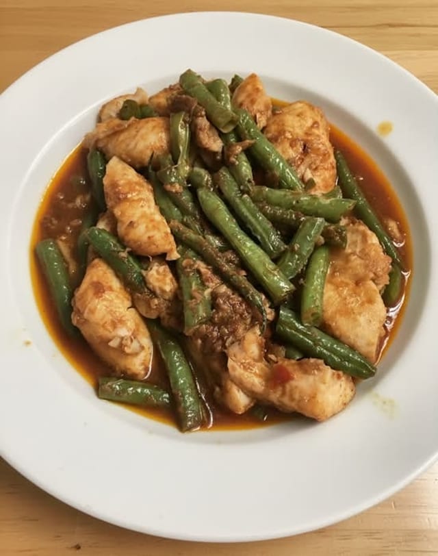 Pad Prik Khing ผัดพริกขิง.
